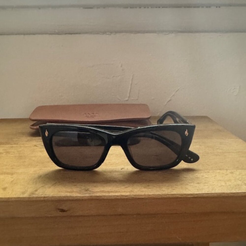 Garrett Leight Webster Sun in Black - Picture 3 of 9